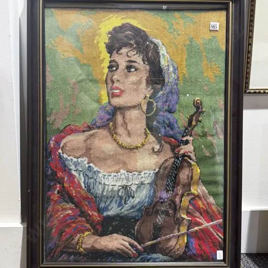 Framed Tapestry Portrait