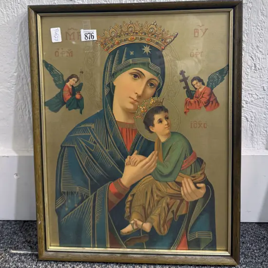 Framed Religious Print