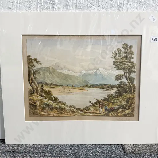 Signed JHMG - "Hokitika River" Watercolour (Unframed)