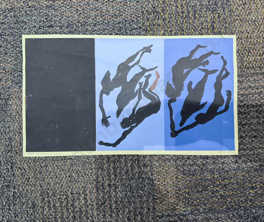 Michael Smither - Dolphins & Lovers - Screenprint (Unframed) Image 1++