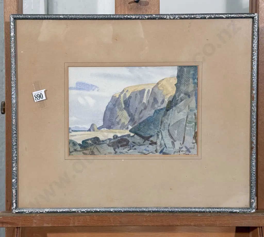 Nugent Welch - "Terawhiti Wellington" Watercolour Image 1++