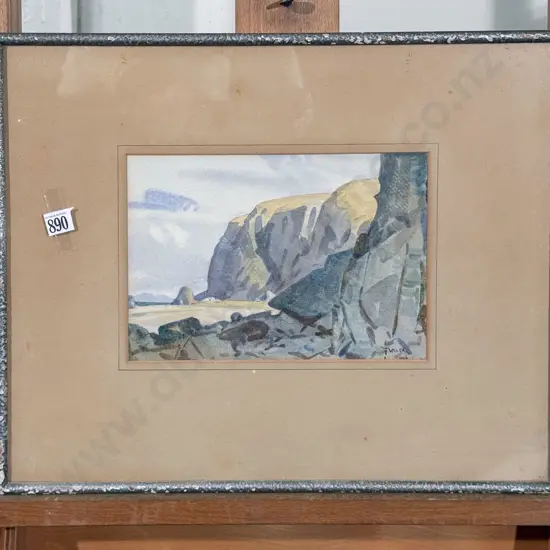 Nugent Welch - "Terawhiti Wellington" Watercolour