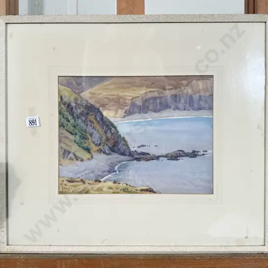 Nugent Welch - "Oteronga Bay" Watercolour