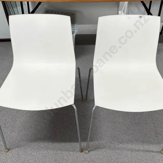 Two Stacking Modern Chairs