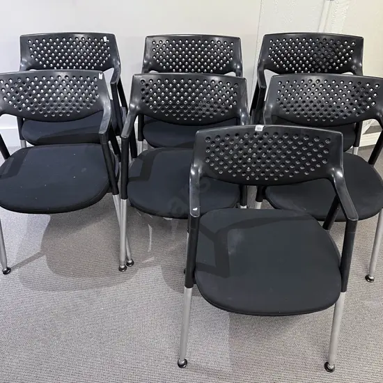 Seven Bitra Designed Modern Arm Chairs