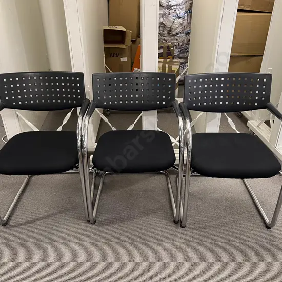 Three Bitra Visavi Chairs Designed by Antonio Cittero and Glen Oliver Low
