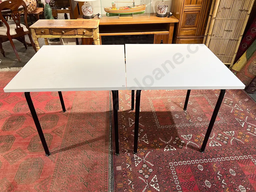 Pair of Modern Square Side Tables Image 1++