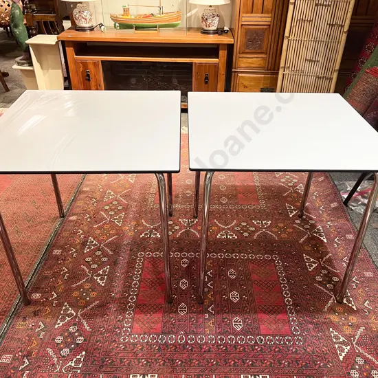 Pair of Modern Square Side Tables