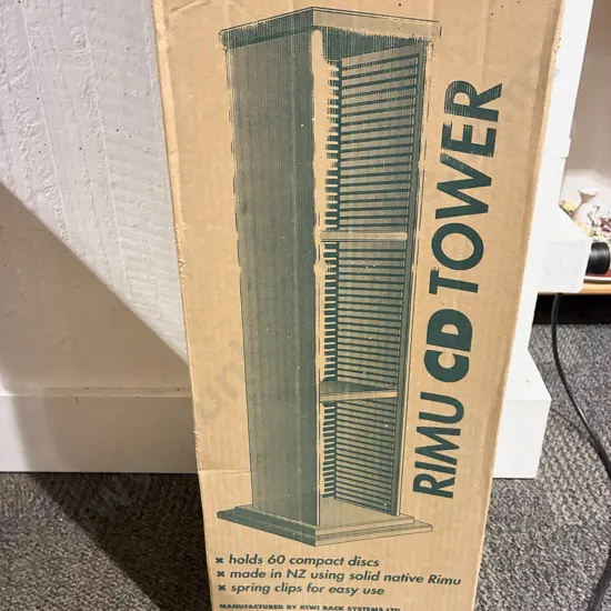 Boxed 'As New' Rimu CD Tower