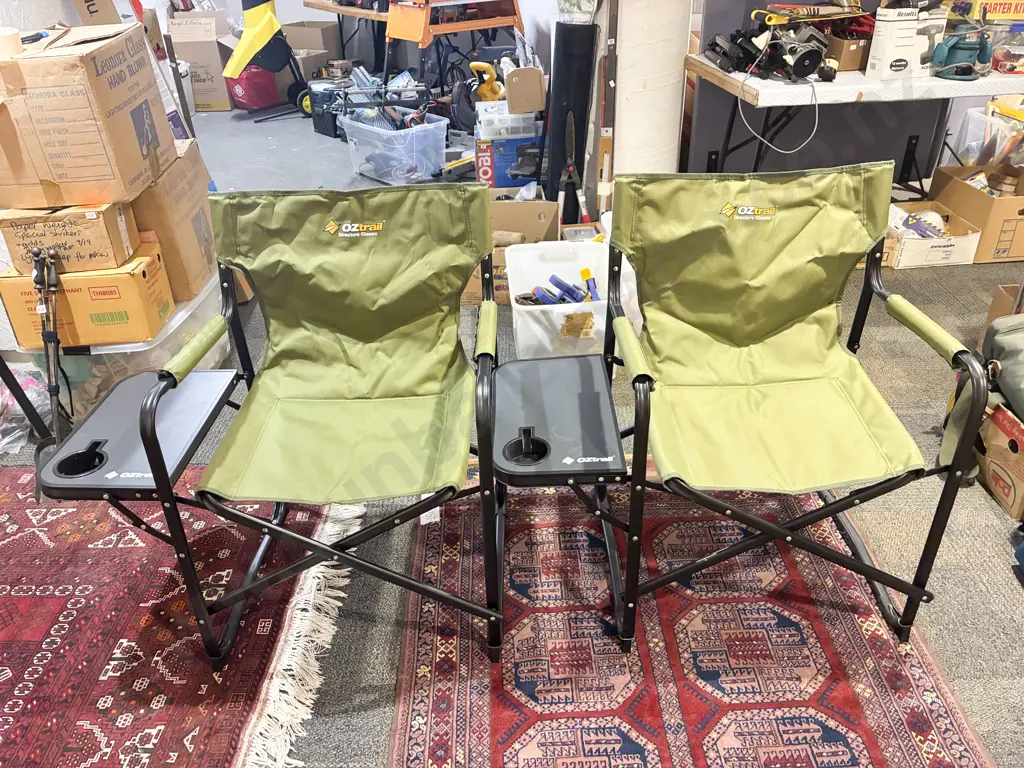 Oztrrail RV Chair and Pair of Oztrail Folding Chairs Image 1++