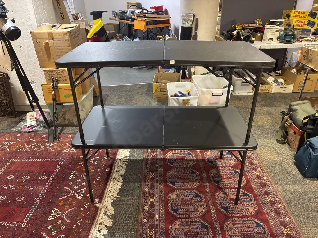 Pair of Oztrail Folding Tressle Tables Image 1++