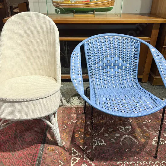 Cane Single Chair Together with Tub Chair