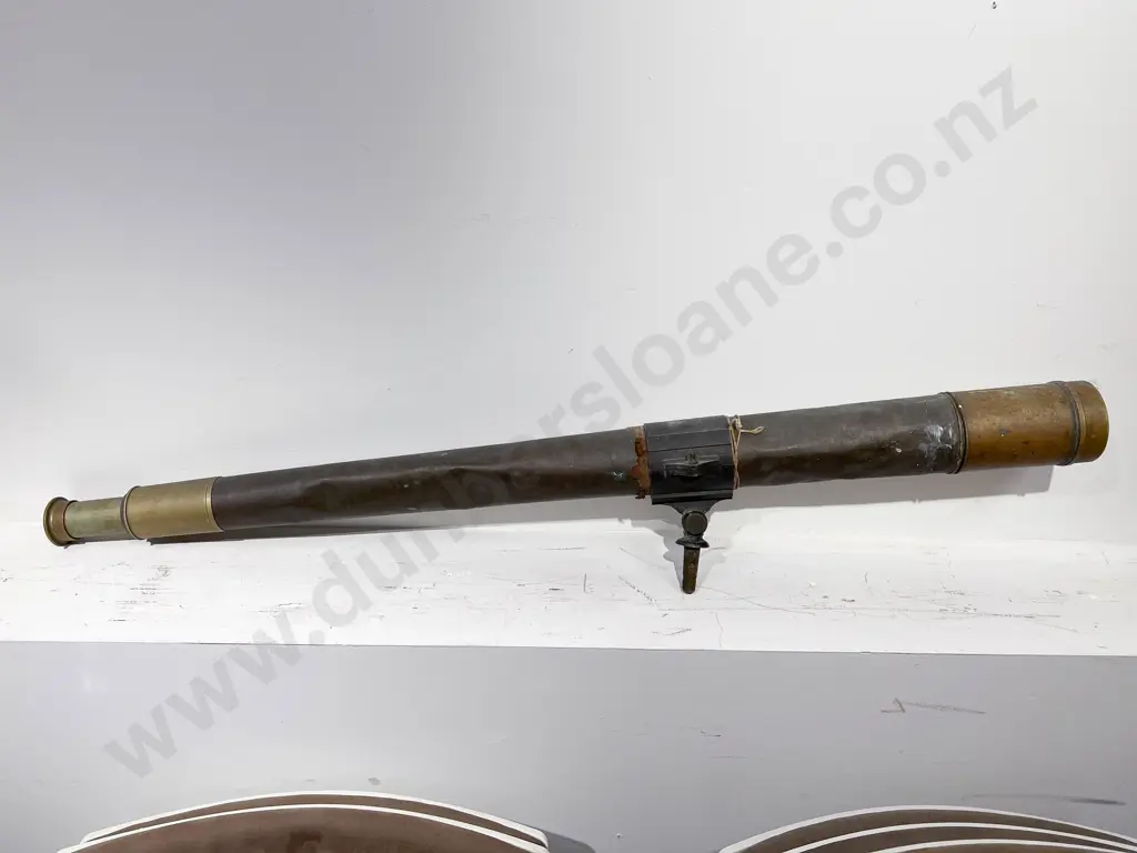 Large Antique Brass Telescope Image 1++
