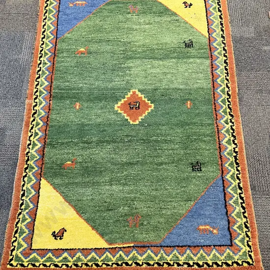 Woolen Bokhara Hand Knotted Floor Rug