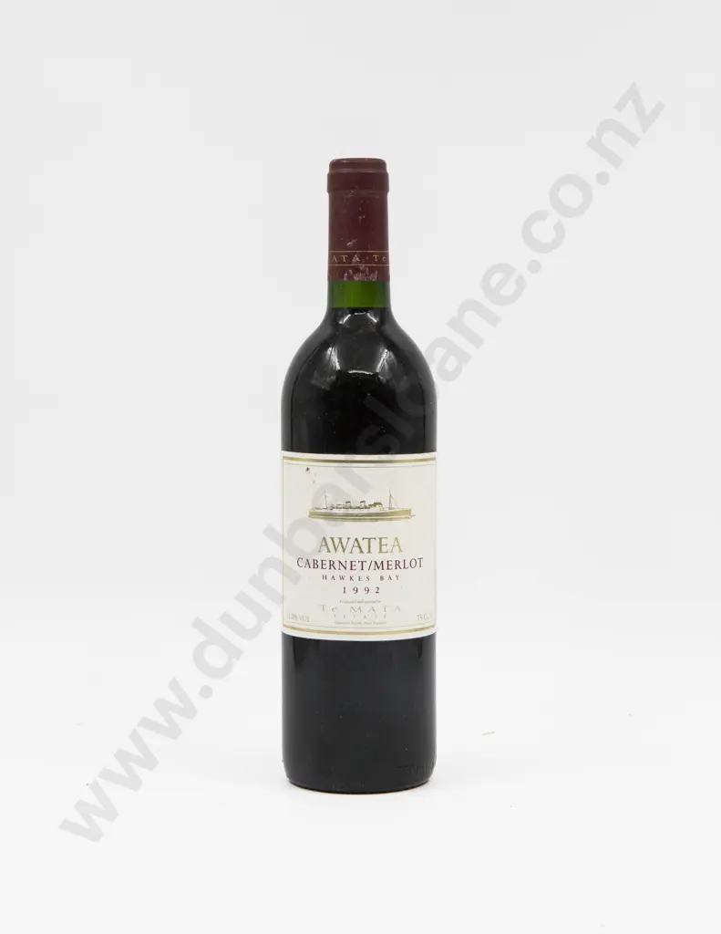 1 Bottle NZ 1992 Te Mata Estate Awatea Cabernet Merlot Image 1++