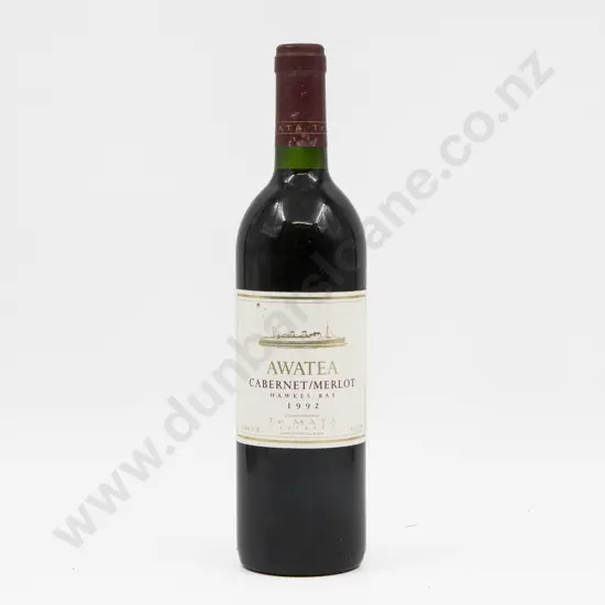 1 Bottle NZ 1992 Te Mata Estate Awatea Cabernet Merlot