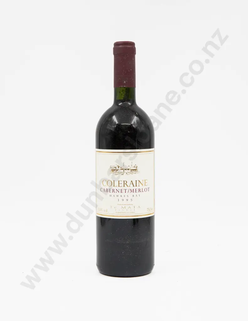 1 Bottle NZ 1995 Te Mata Coleraine Image 1++