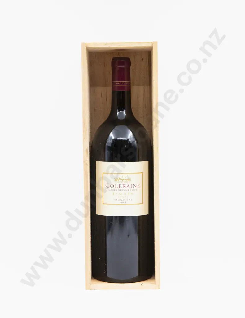 1 Bottle NZ Te Mata 2004 Coleraine 1500ml in Presentation Crate Image 1++