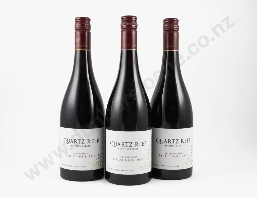 3 Bottles NZ 2017 Quartz Reef Bendigo Estate Pinot Noir Image 1++