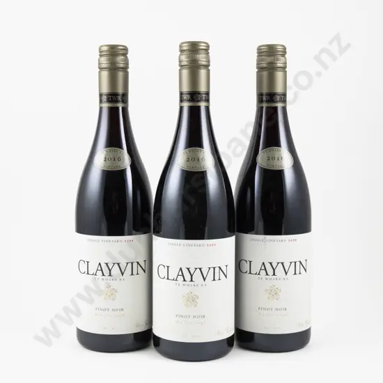 3 Bottles NZ 2016 Te Whare Ra Clayvin Pinot Noir