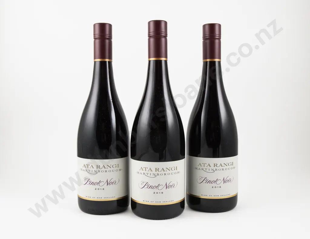 3 Bottles NZ 2016 Ata Rangi Pinot Noir Image 1++