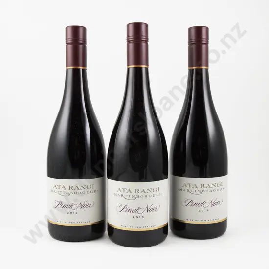 3 Bottles NZ 2016 Ata Rangi Pinot Noir