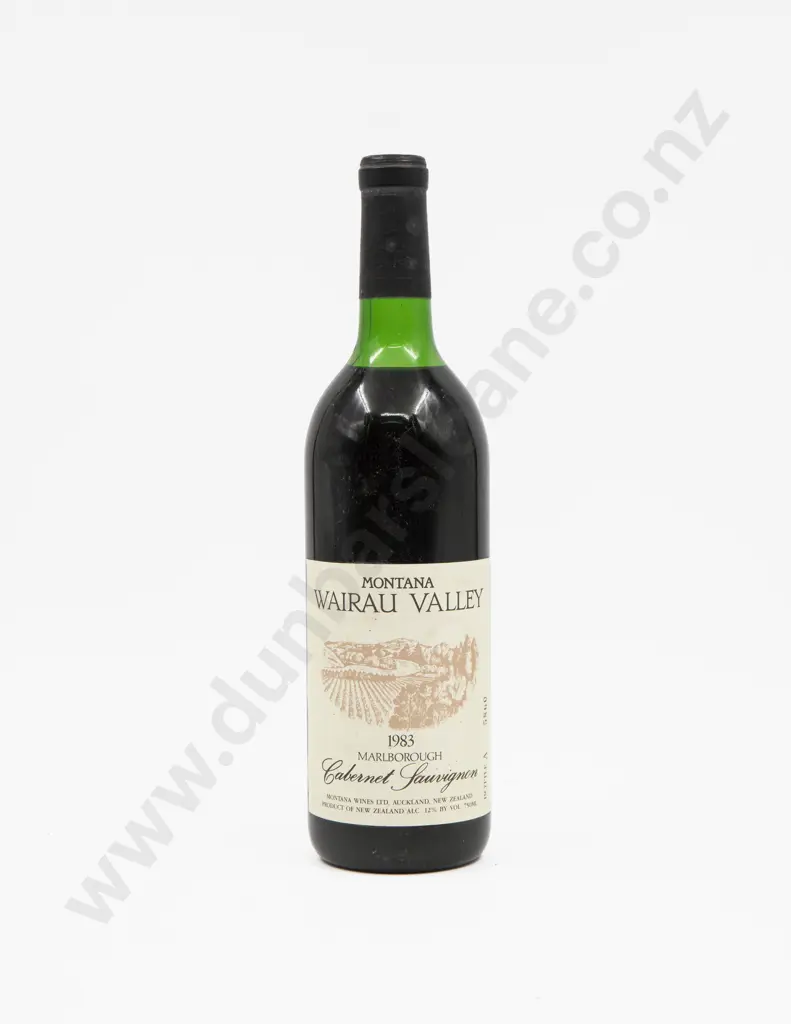 1 Bottle NZ 1983 Montana Wairau Valley Cabernet Sauvignon Image 1++