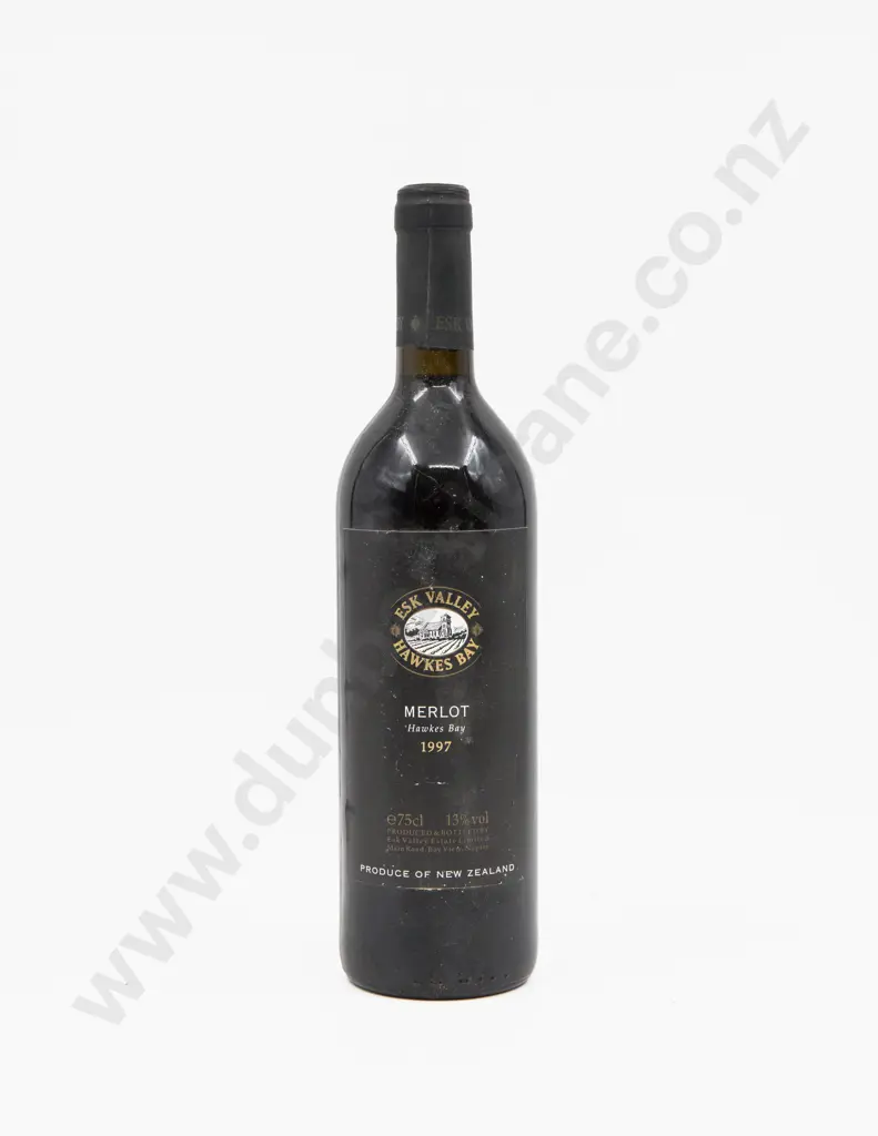 1 Bottle NZ 1997 Esk Valley Hawkes Bay Merlot Image 1++