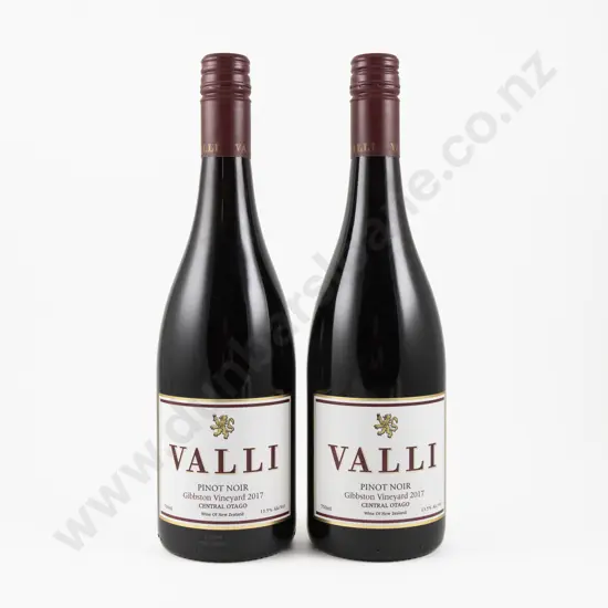 2 Bottles NZ 2017 Valli Gibbston Vineyards Pinot Noir