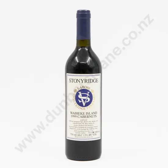 1 Bottle NZ 1999 Stonyridge Waiheke Island Cabernets