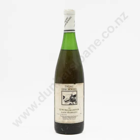1 Bottle NZ 1986 Eskdale Winegrowers Gewurtztraminer Late Harvest