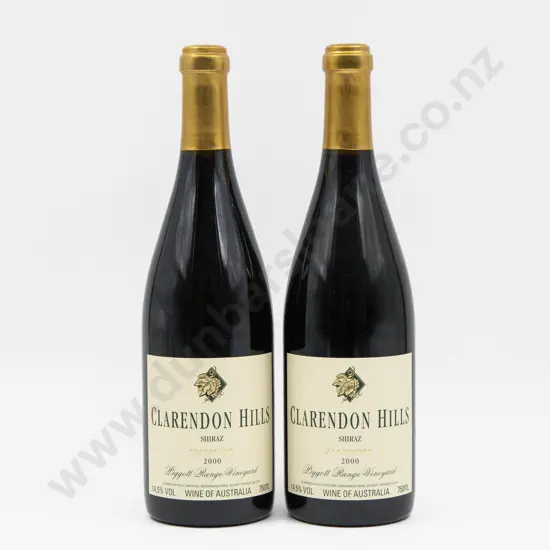 2 Bottles Aust 2000 Piggott Range Vineyard Clarendon Shiraz