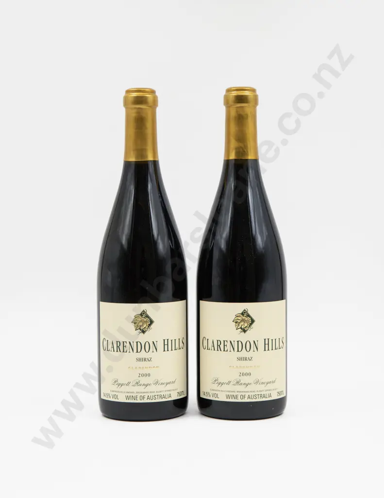 2 Bottles Aust 2000 Piggott Range Vineyard Clarendon Shiraz Image 1++