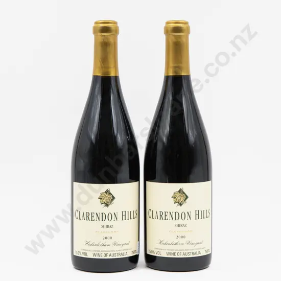 2 Bottles Aust 2000 Hickinbotham Vineyard Clarendon Shiraz
