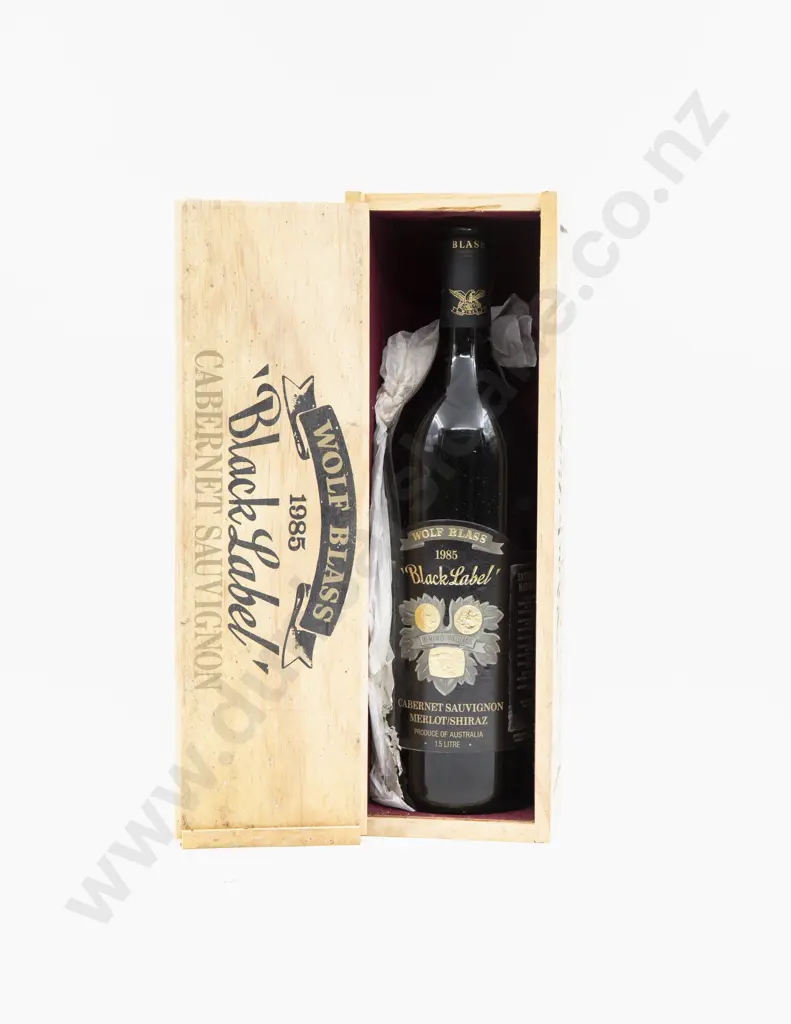1 Bottle Aust 1985 Wolf Blass 'Black Label' Cabernet Sauvignon 1500ml Image 1++