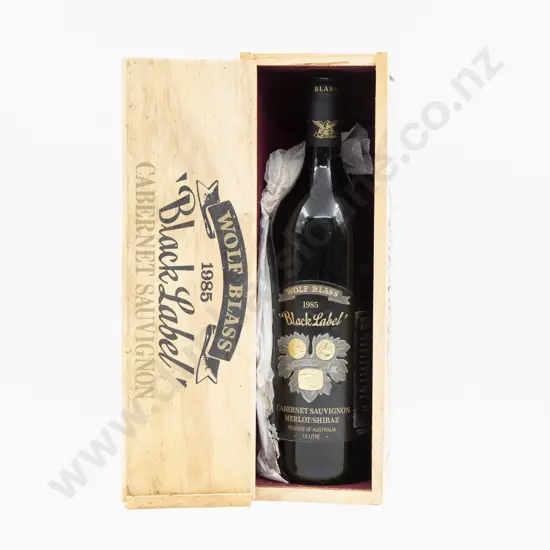 1 Bottle Aust 1985 Wolf Blass 'Black Label' Cabernet Sauvignon 1500ml