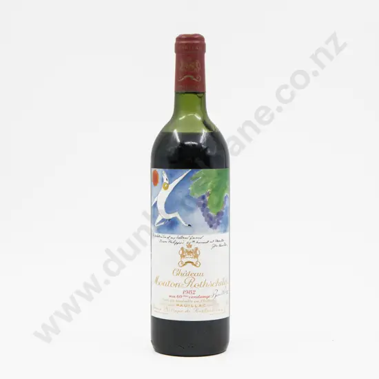 1 Bottle French 1982 Chateau Mouton Rothschild Pauillac