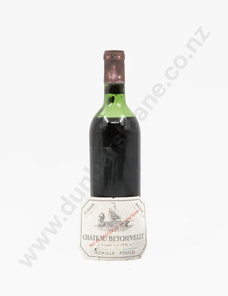1 Bottle French 1970 Chateau Beychevelle St Julien Medoc Image 1++