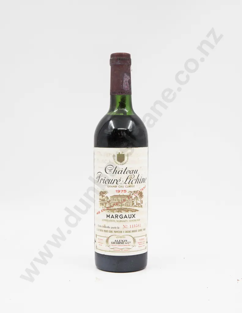 1 Bottle French 1975 Chateau Prieure-Lichine Margaux Image 1++