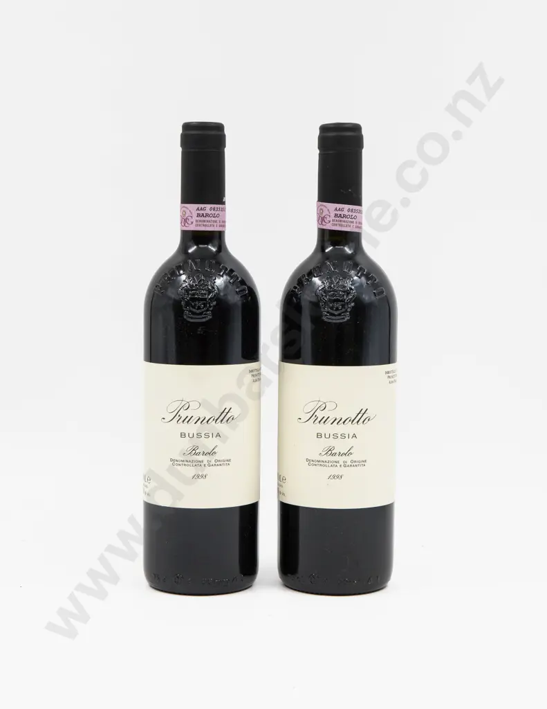 2 Bottles Italian 1998 Prunotto Bussia Barolo Image 1++