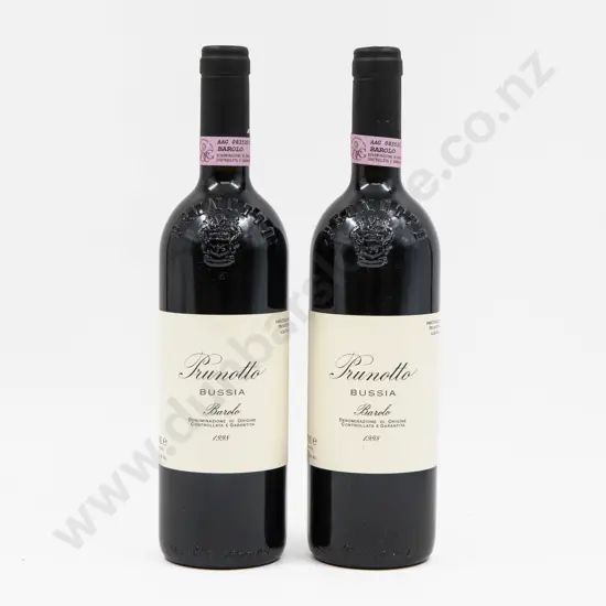 2 Bottles Italian 1998 Prunotto Bussia Barolo