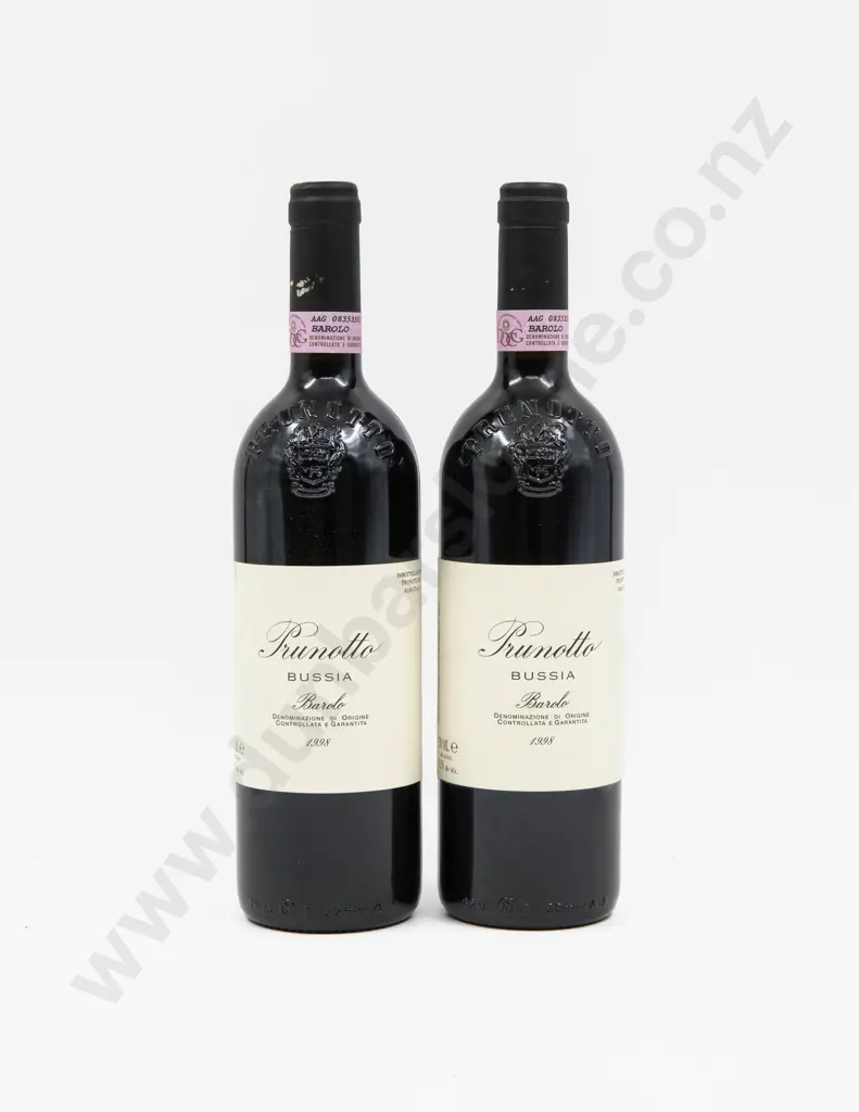 2 Bottles Italian 1998 Prunotto Bussia Barolo Image 1++