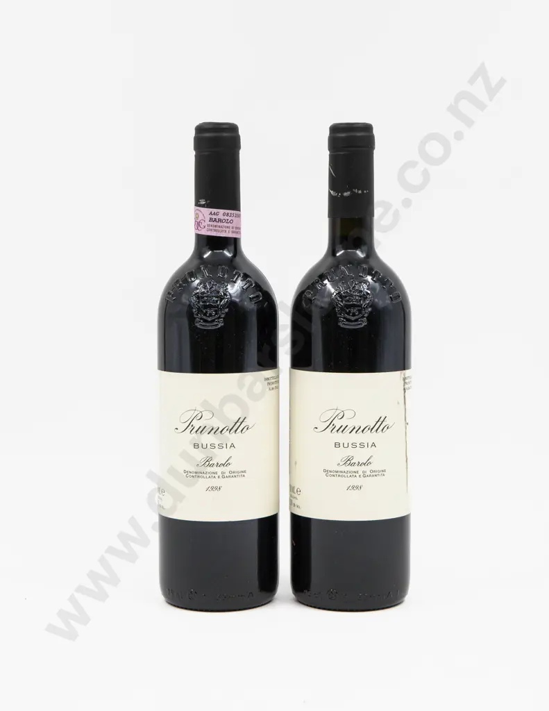 2 Bottles Italian 1998 Prunotto Bussia Barolo Image 1++