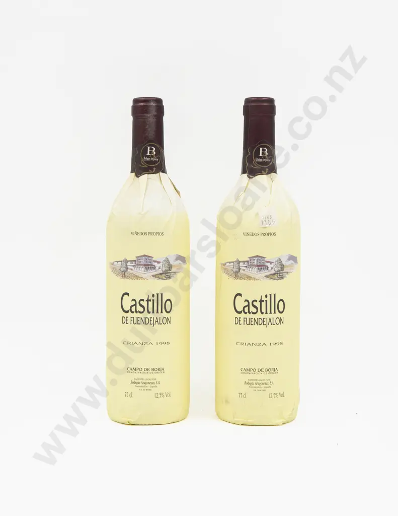 2 Bottles Spanish 1998 Castillo De Fuendejalon Crianza Image 1++