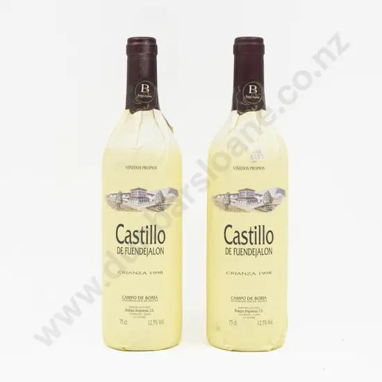 2 Bottles Spanish 1998 Castillo De Fuendejalon Crianza