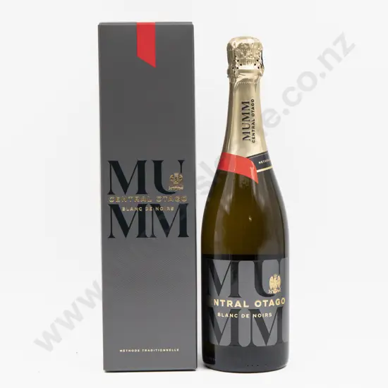 1 bottle NZ MUMM Central Otago Blanc de Noirs Champagne in presentation box