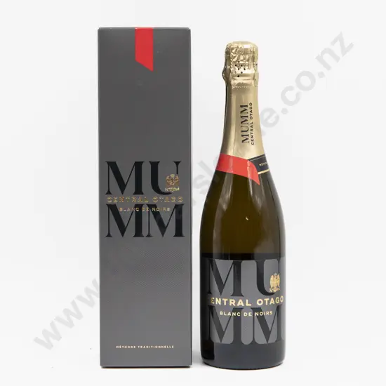 1 bottle NZ MUMM Central Otago Blanc de Noirs Champagne in presentation box