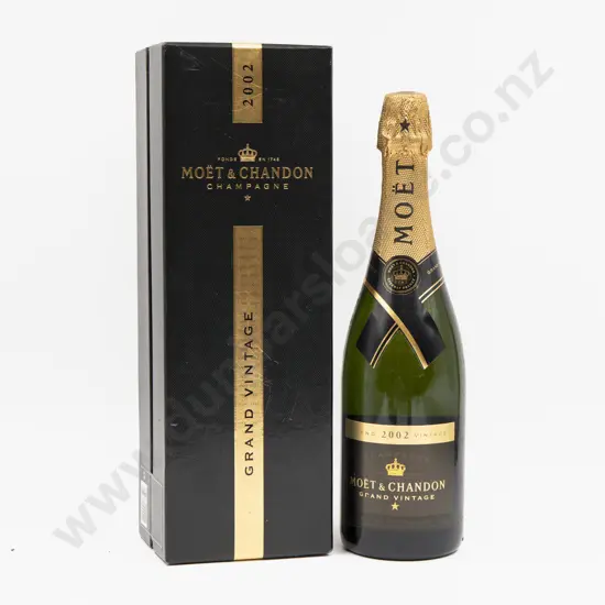 1 Bottle French Moet & Chandon 2002 Grand Vintage in Presentation Box