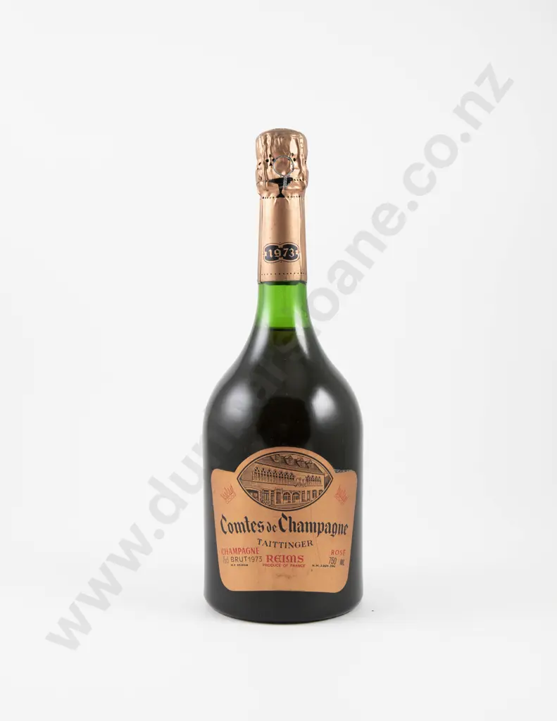 1 Bottle French 1973 Tattinger Comtes De Champagne Rose Image 1++