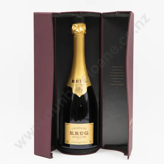 1 Bottle French Champagne Krug Grand Cuvee in Presentation Box